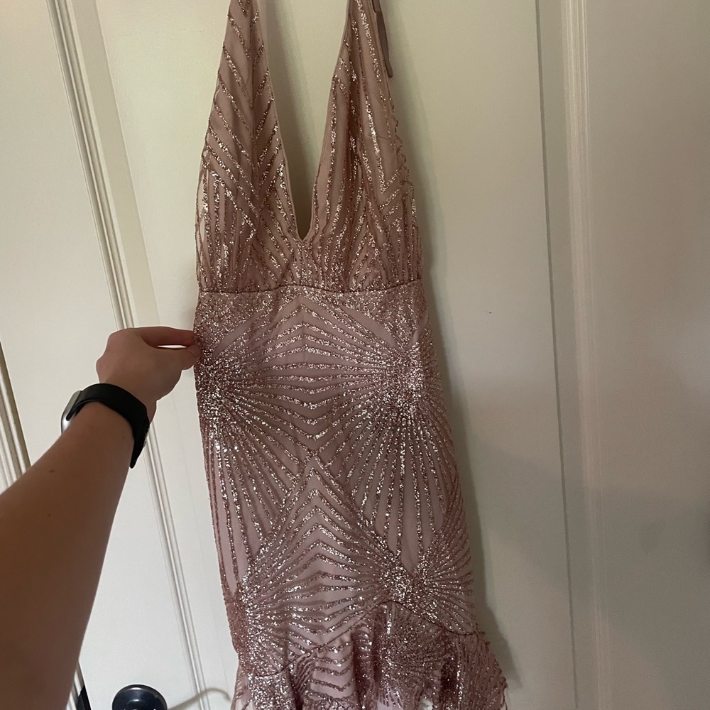 Hello Molly ROARING 20S DRESS BRONZE Rose Gold - Picture 4 of 4